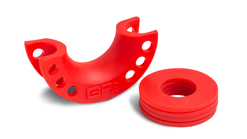 3/4 Black D-Ring With Isolators (Single)